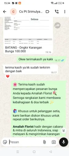 Testimonial Papan Bunga pantai indah kapuk