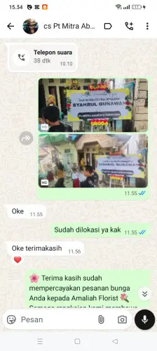 Testimonial Papan Bunga pantai indah kapuk